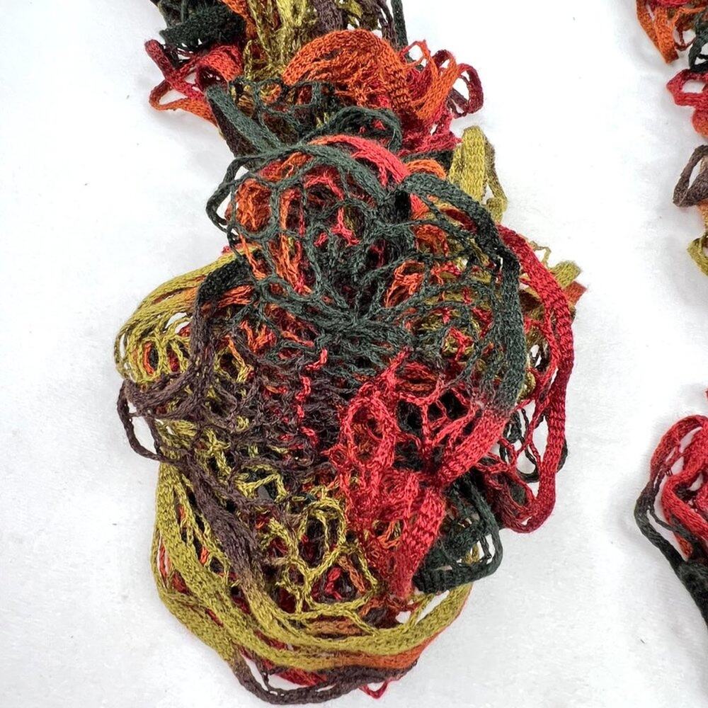 Fall Color Loop Knit Scarf - Picture 4 of 4